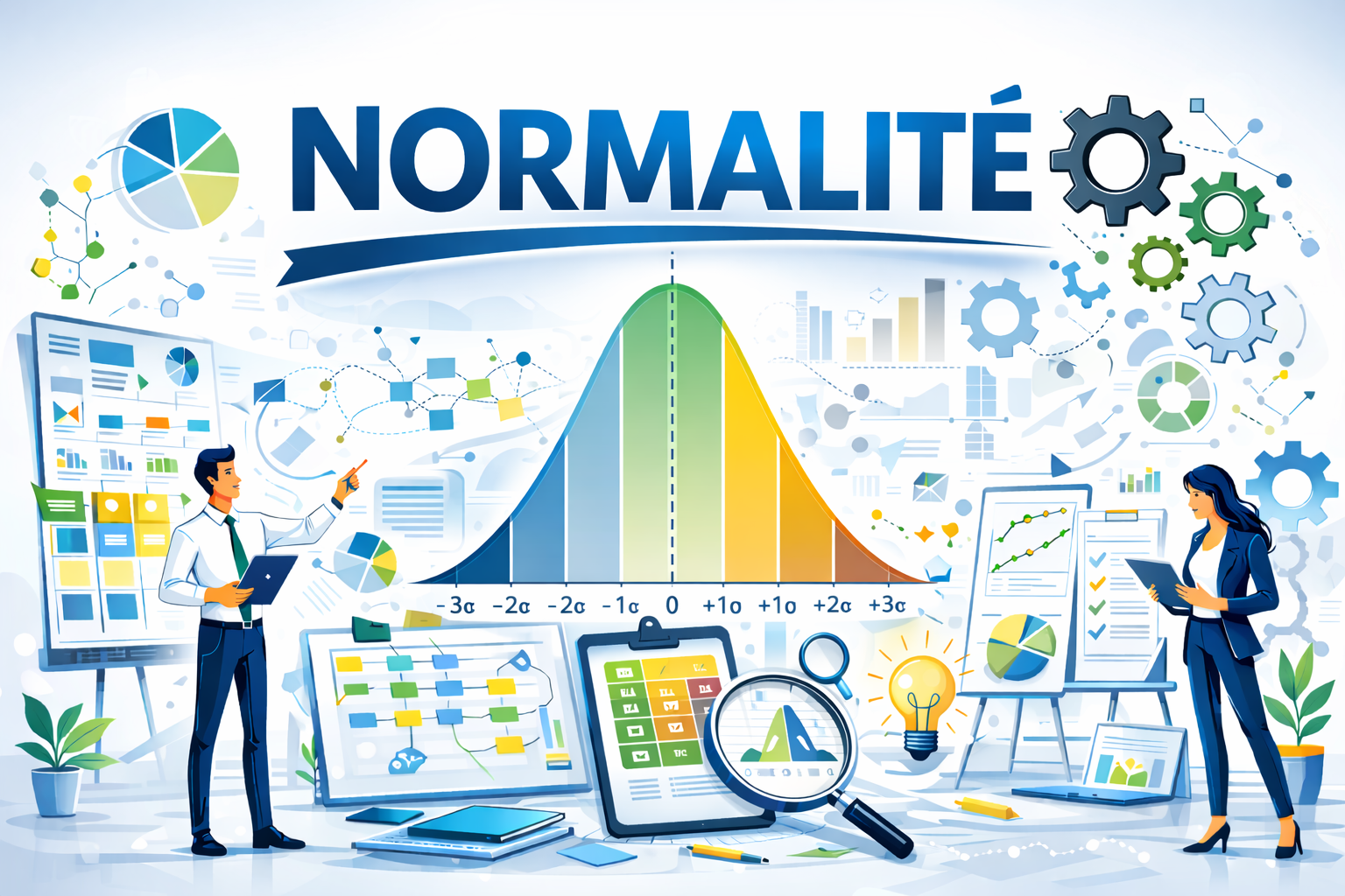 Normalité Graphique Analyse de la performance 6 Sigma - Normalité - Capabilités - Leaneo