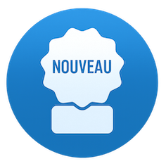 Icône qui représente un fanion pour indiquer la nouveauté